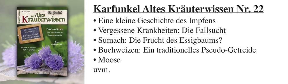 Altes Kräuterwissen Nr. 22