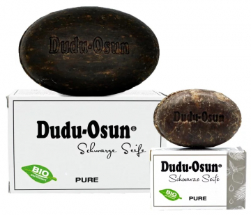 Dudu Osun® PURE - Schwarze Seife aus Afrika - parfümfrei, 150g