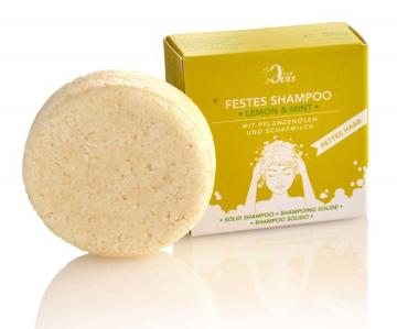 Ovis Festes Shampoo • Lemon & Mint, für fettes Haar 50 g