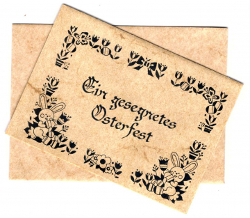 Karte mit Umschlag • Gesegnetes Osterfest