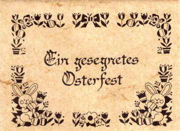 Karte mit Umschlag • Gesegnetes Osterfest