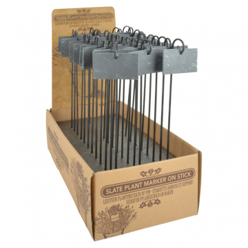 Pflanzenschild Schiefer • am Haken, 36 cm