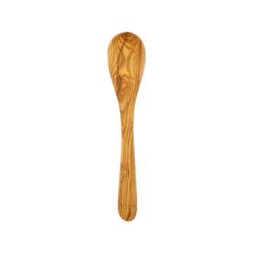 Kochlöffel, oval, flacher Griff, aus Olivenholz 30 cm