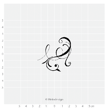 Motivstempel Kalligrafische Schnörkelei