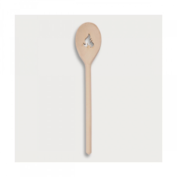 Kochlöffel oval, mit Motiv Flamme