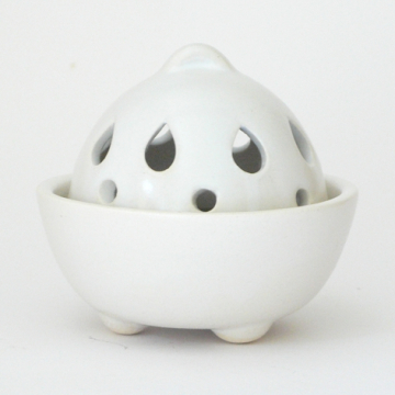 Räucherkegelhalter „Koh“ weiß
