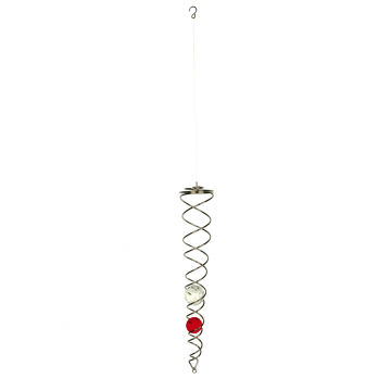 NATURE'S MELODY - Kristall Wirbel Windspiel, rot, ca. 45 cm