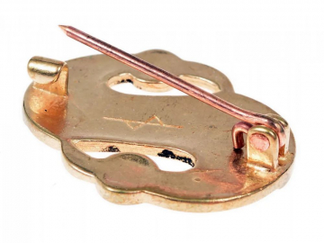 Germanische S-Fibel Cloisonné, Bronze