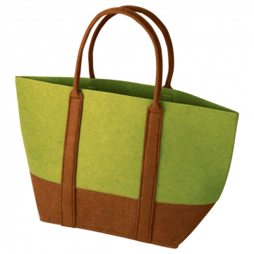 Filztasche, grün-braun