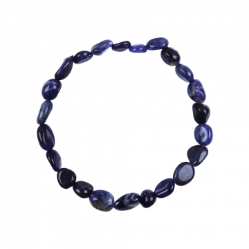 Armband Sodalith, 8-10 mm Nuggets