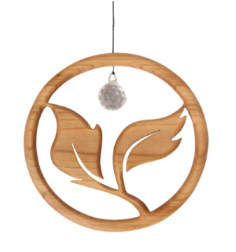 Holzhänger Ramo der Zweig mit Kristall