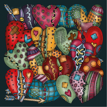 Palapeli Rahmenpuzzle Herzen