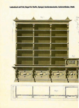 Antiquariat: Die innere Ausstattung von Verkaufsräumen für alle Geschäftszweige, Max Graef