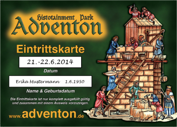 Vorverkaufskarte Kind Wochenendticket Herbstfest / Große Schlacht 14.-15.10.2023