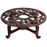 Stövchen Antik braun, rund