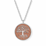 Lebensbaum auf Walnussholz mit Kette