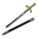 Brieföffner: Schwert Richard Löwenherz mit Scheide