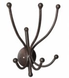 3er Haken in Antikbraun