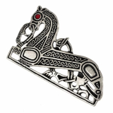 Pferde-Fibel der Wikingerzeit - Rechts, versilbert