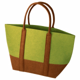 Filztasche, grün-braun