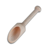 Schäufelchen, rund, mit Stiel, 7,8 cm