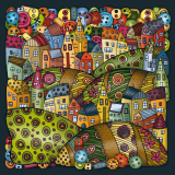 Palapeli Rahmenpuzzle Bergdorf