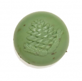 Ovis Schafmilchseife rund • Zirbe, 110 g, grün