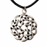 Amulett Runder Knoten, Bronze versilbert