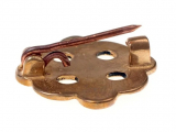 Durchbrochene Scheibenfibel Cloisonné, Bronze