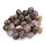 Runensteine aus Amethyst