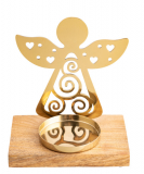 Herzengel mit Kerzenhalter, gold