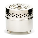 Tischrauchfass, silberfarben