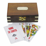 Tarot-Kartenspiel in der Holzbox